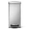 Simplehuman 10 Liter Profile Step Can, Fingerprint-Proof Brushed Stainless Steel CW1898 - alternate 2